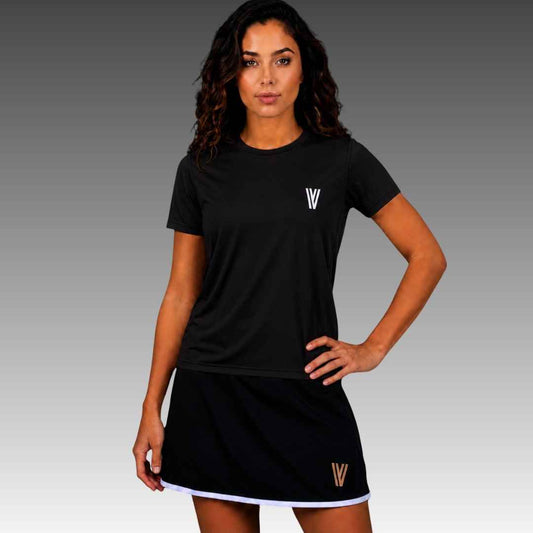 CAMISETA DEPORTIVA MUJER NEGRA