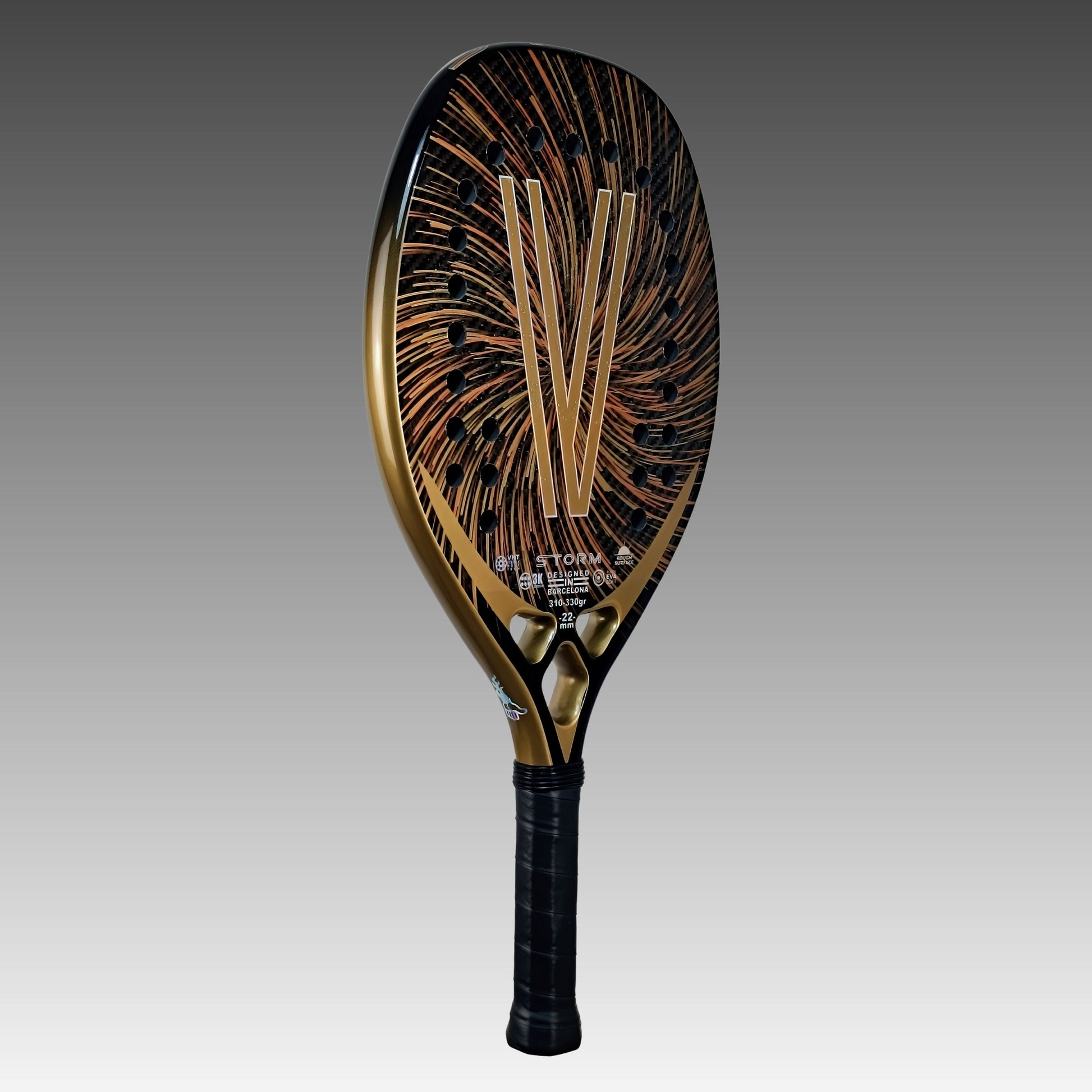 Vista trasera de la raqueta VIRUS STORM 3K
