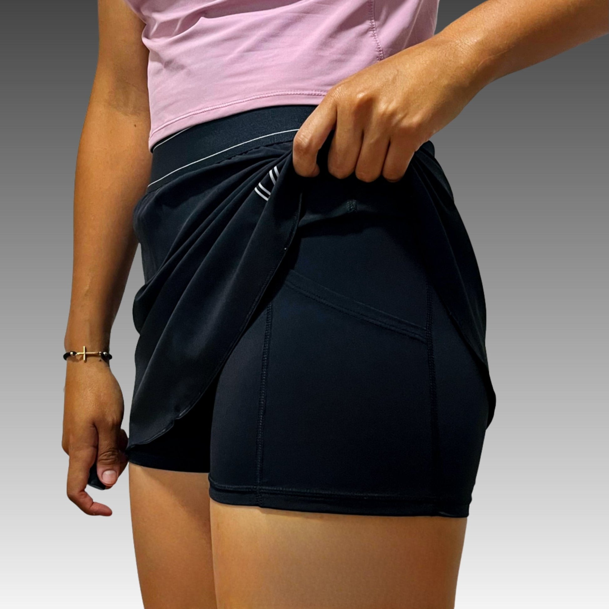  Falda mujer VIRUS Beach Tennis con bolsillo lateral y malla interior
