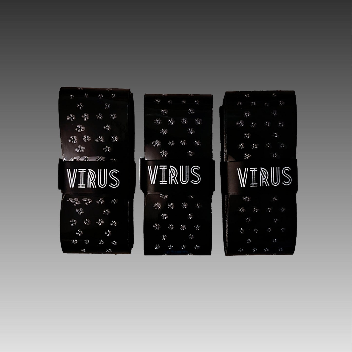 Overgrip negro VIRUS Beach Tennis estilo clásico y durabilidad
