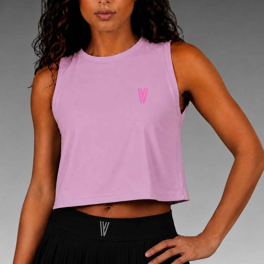 Top deportivo VRS Aura para mujer en rosa light
